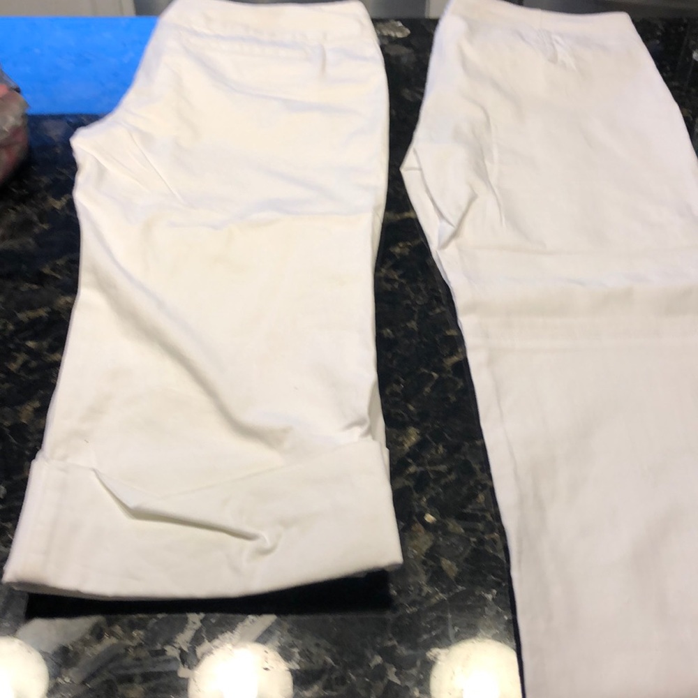 2 pair white pants